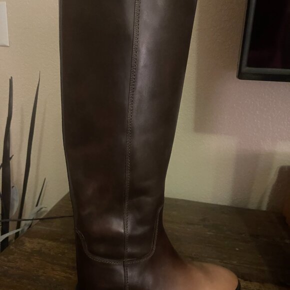 Santoni Dark Brown/Light Tan Boots   Size 8 - Picture 4 of 14
